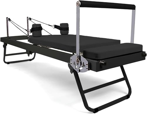 Foldable Pilates Reformer Machine for Home Gym 440 lb Capacity