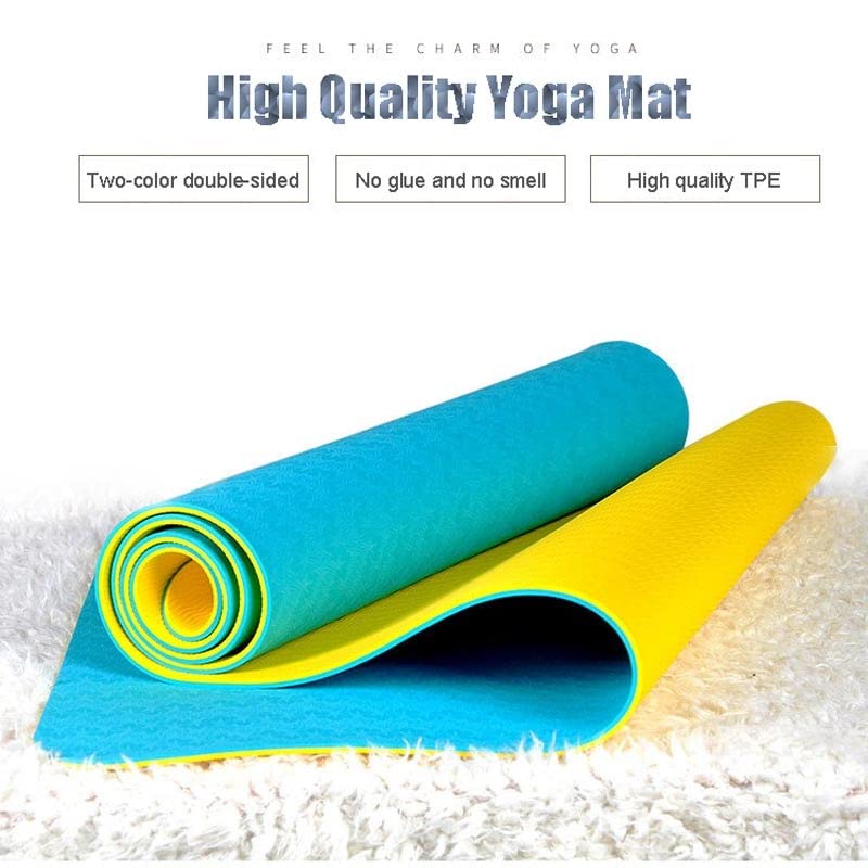TPE Non-Slip Yoga Mat for Home Gym and Pilates