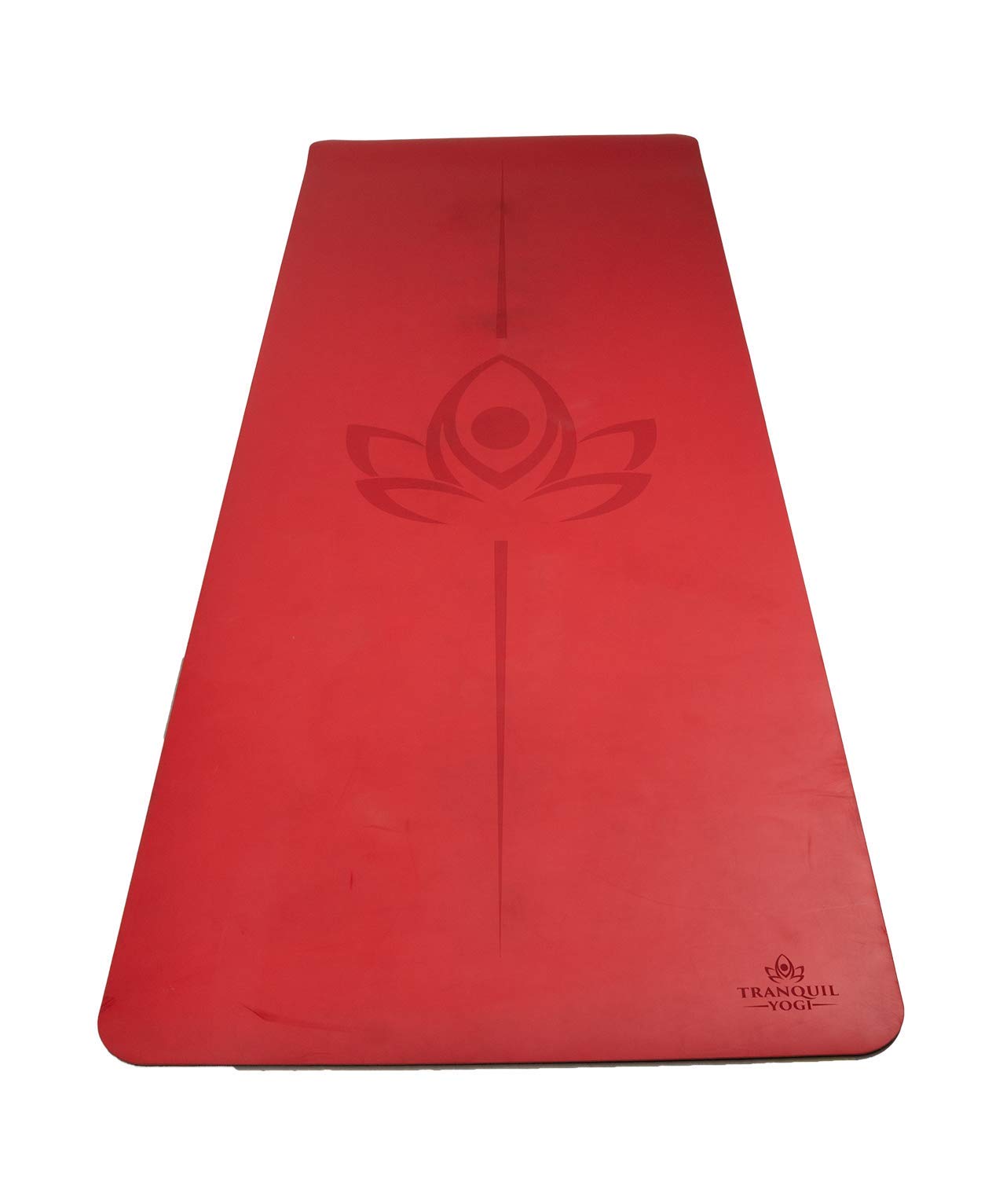 Natural Yoga Exercise Mat with Carry Strap