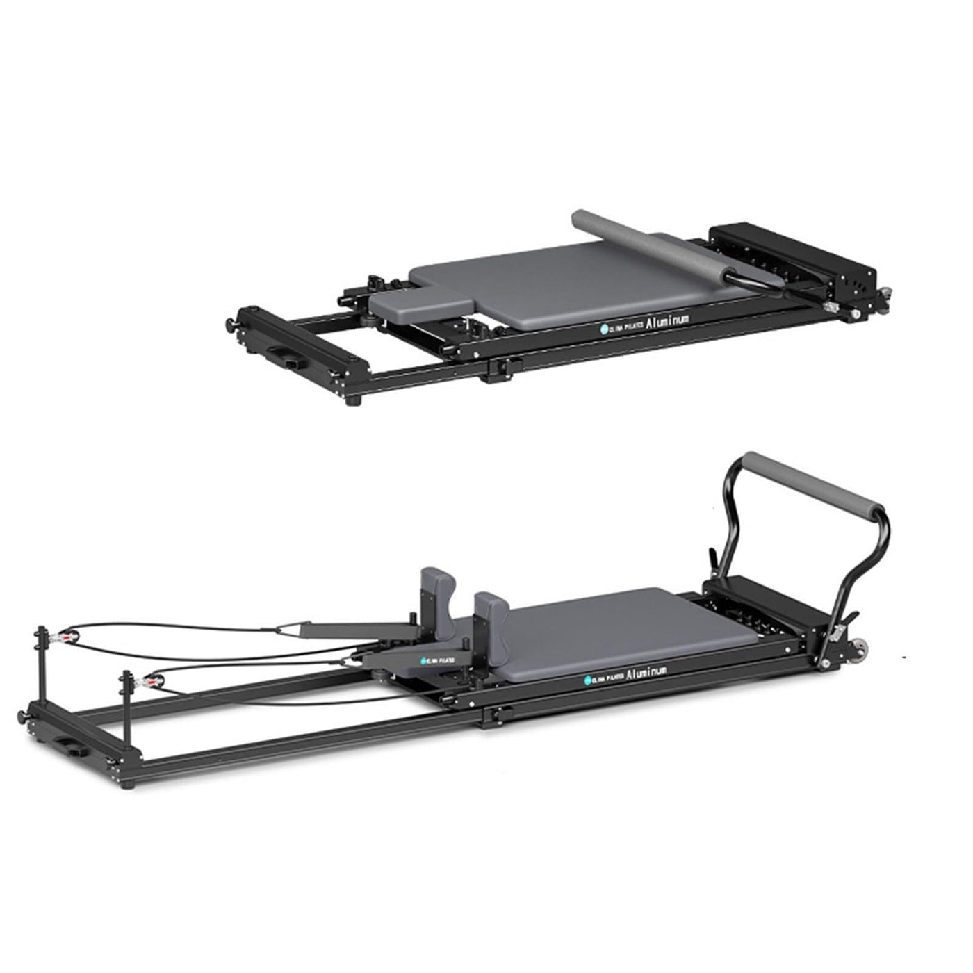 Portable Foldable Pilates Reformer with Adjustable Resistance