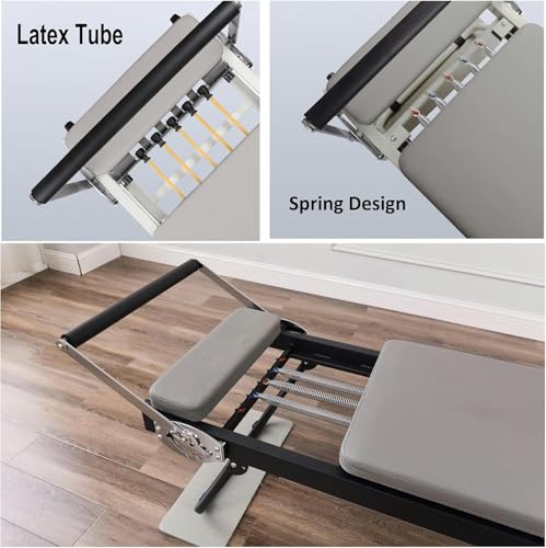 Foldable Pilates Reformer Machine for Home Gym 440 lb Capacity