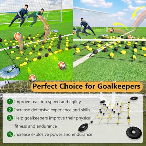 Adjustable Goalkeeper Reflex and Agility Training Mat