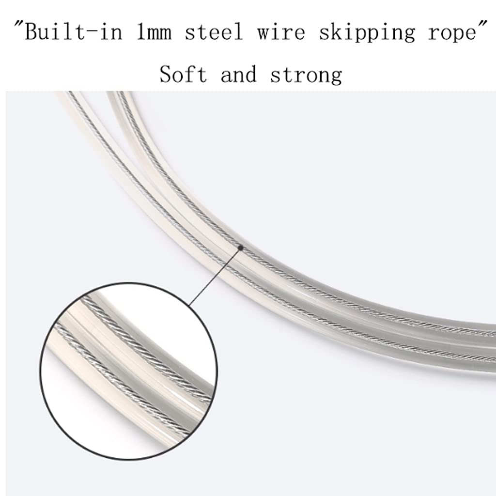 Adjustable Steel Wire Jump Rope for Fitness Training