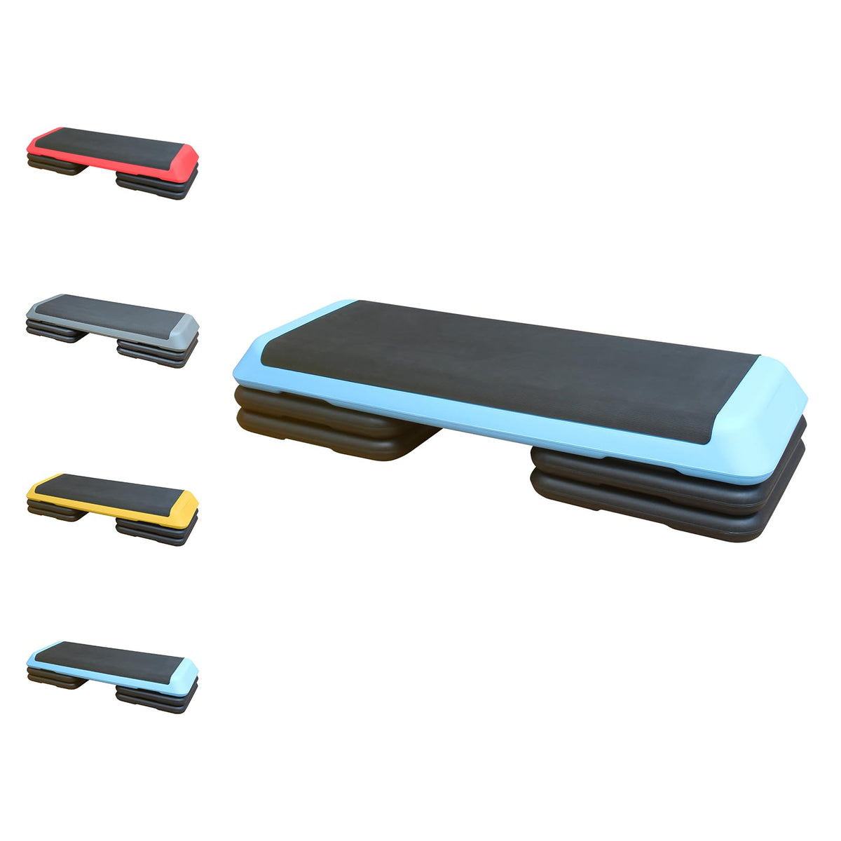 Adjustable Aerobic Step Platform with Risers for Home Gym