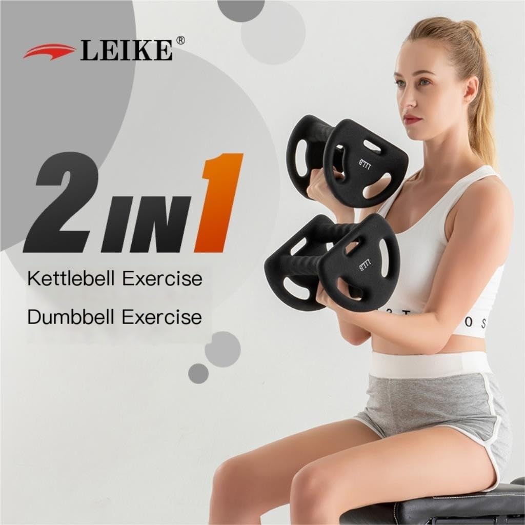 Iron Dumbbell and Kettlebell Set for Home Strength Training