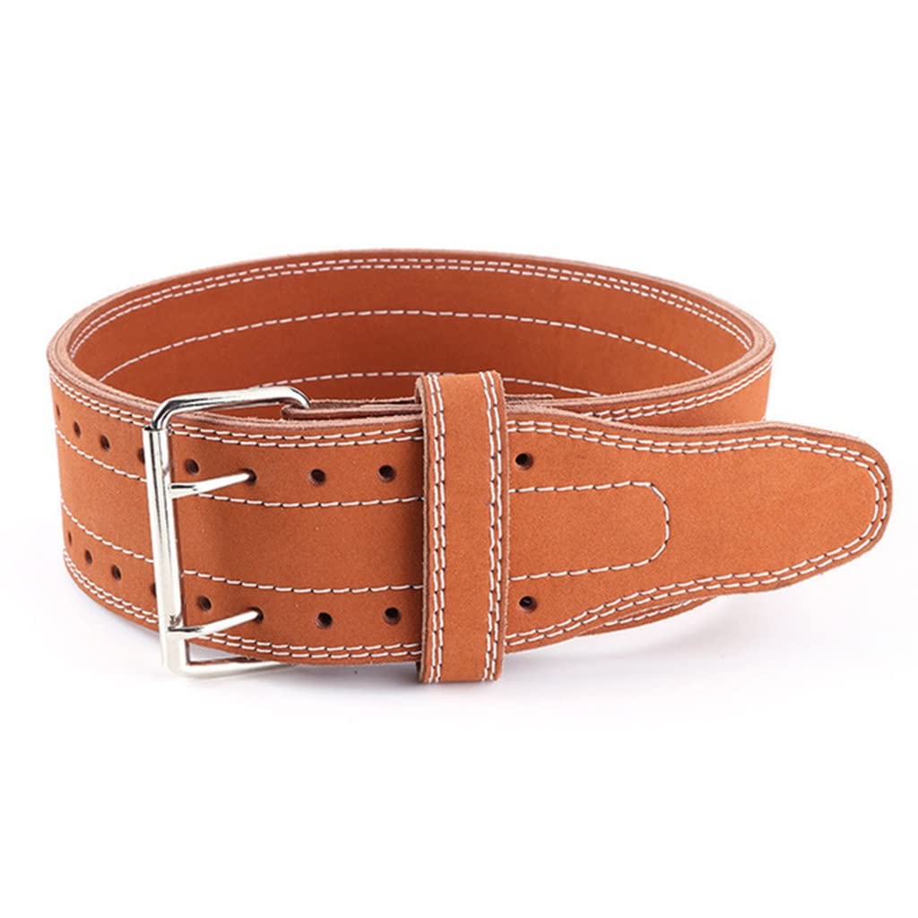 Leather Weightlifting Belt for Back Support and Strength Training