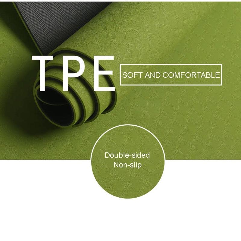 TPE Non-Slip Yoga Mat for Home Gym and Pilates