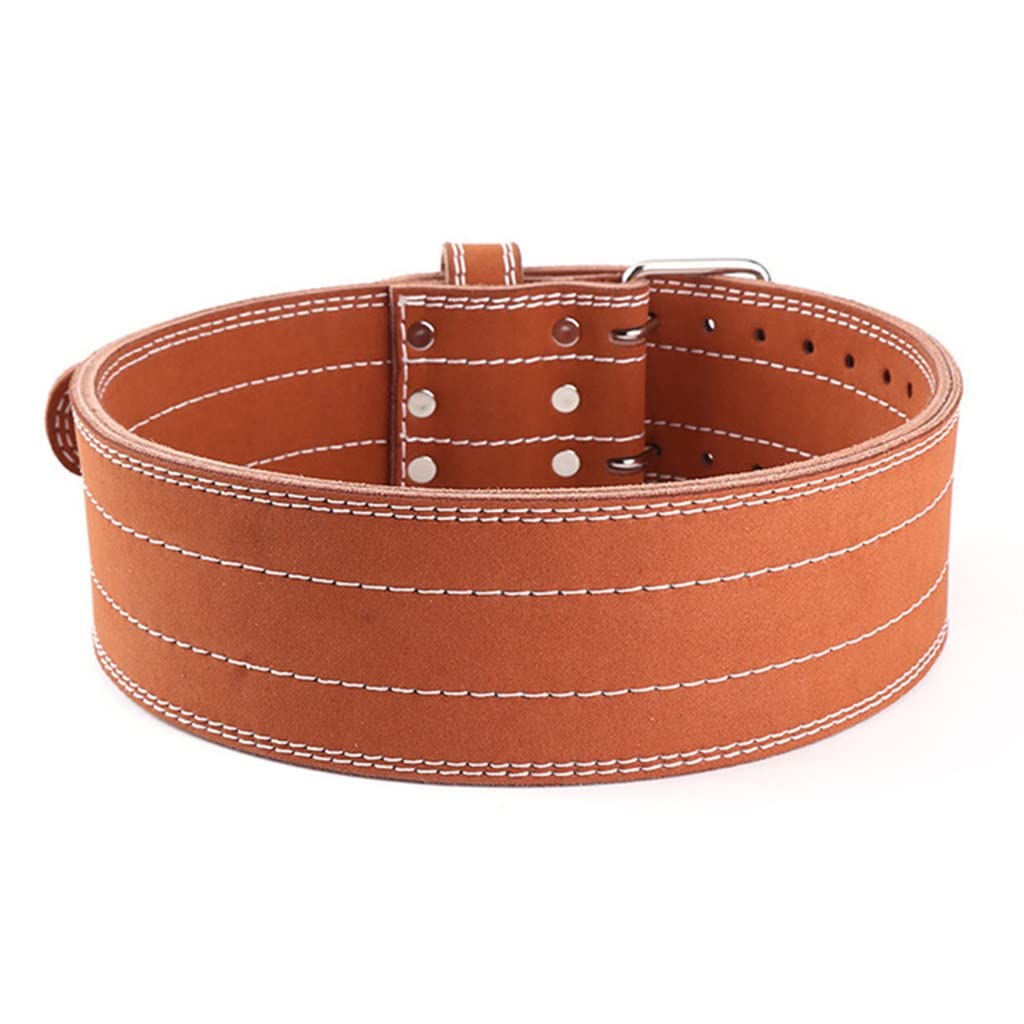 Leather Weightlifting Belt for Back Support and Strength Training