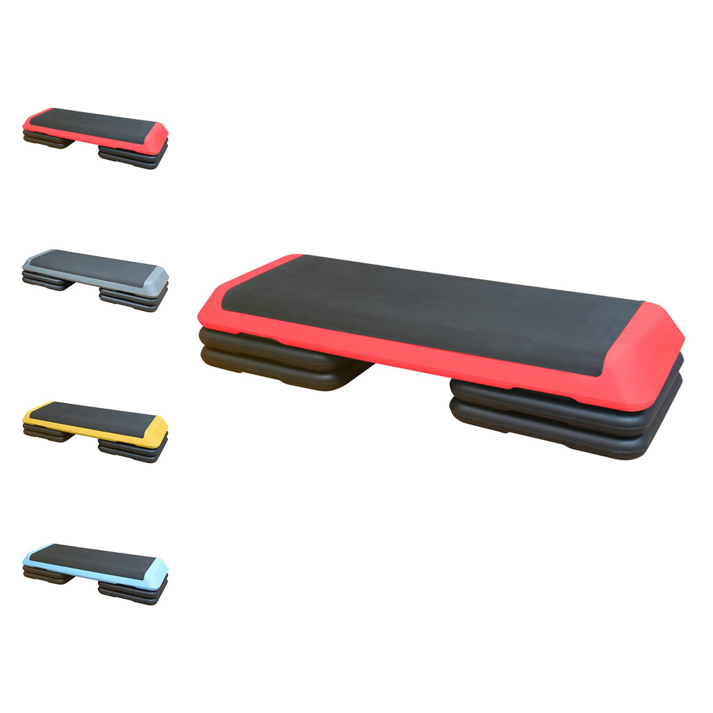Adjustable Aerobic Step Platform with Risers for Home Gym