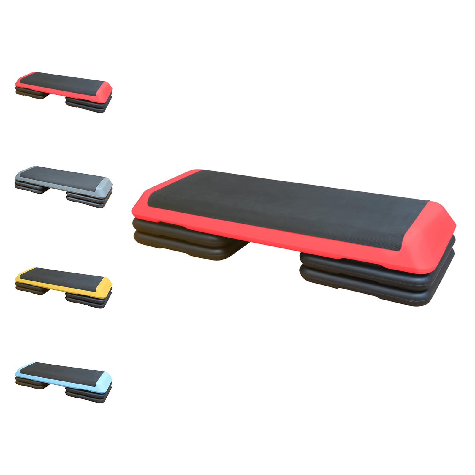 Adjustable Aerobic Step Platform with Risers for Home Gym