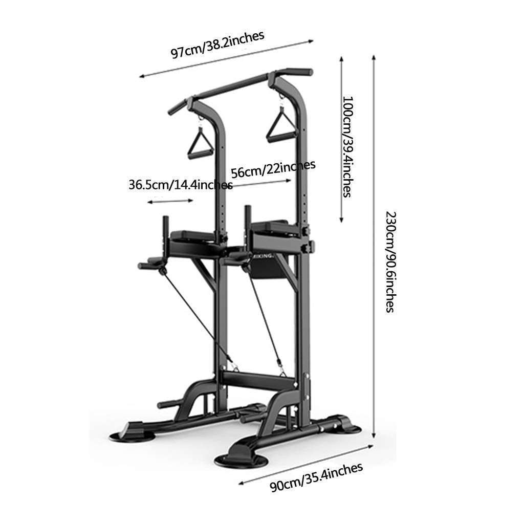 Multi-Function Pull Up and Squat Rack with Parallel Bars, 300 kg Capacity