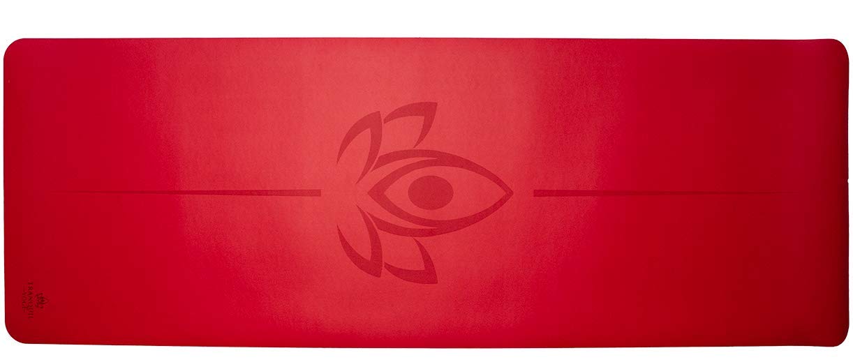 Natural Yoga Exercise Mat with Carry Strap