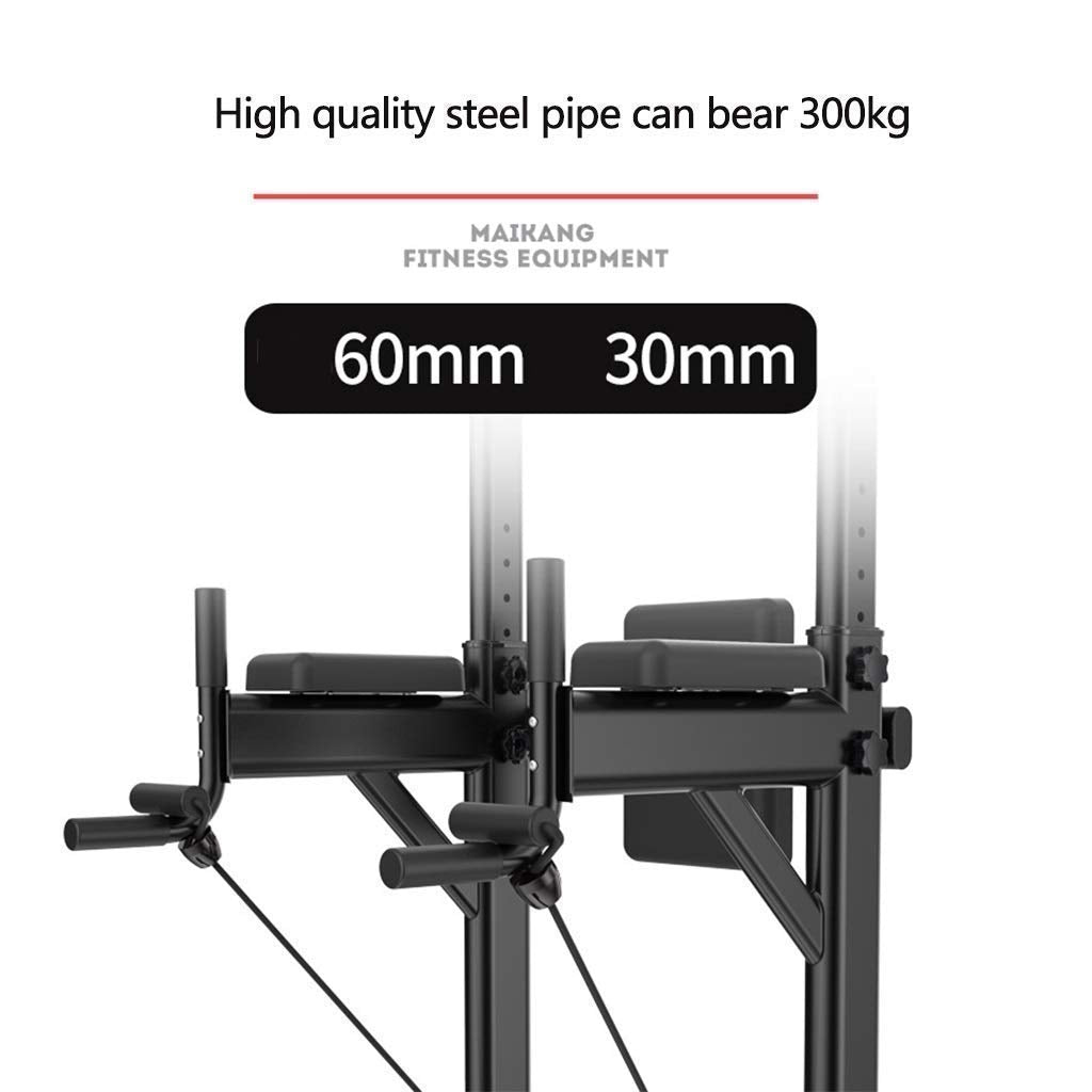 Multi-Function Pull Up and Squat Rack with Parallel Bars, 300 kg Capacity