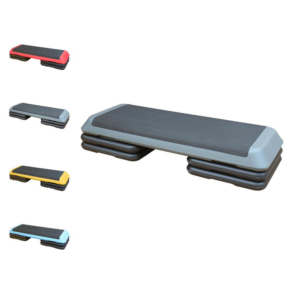 Adjustable Aerobic Step Platform with Risers for Home Gym