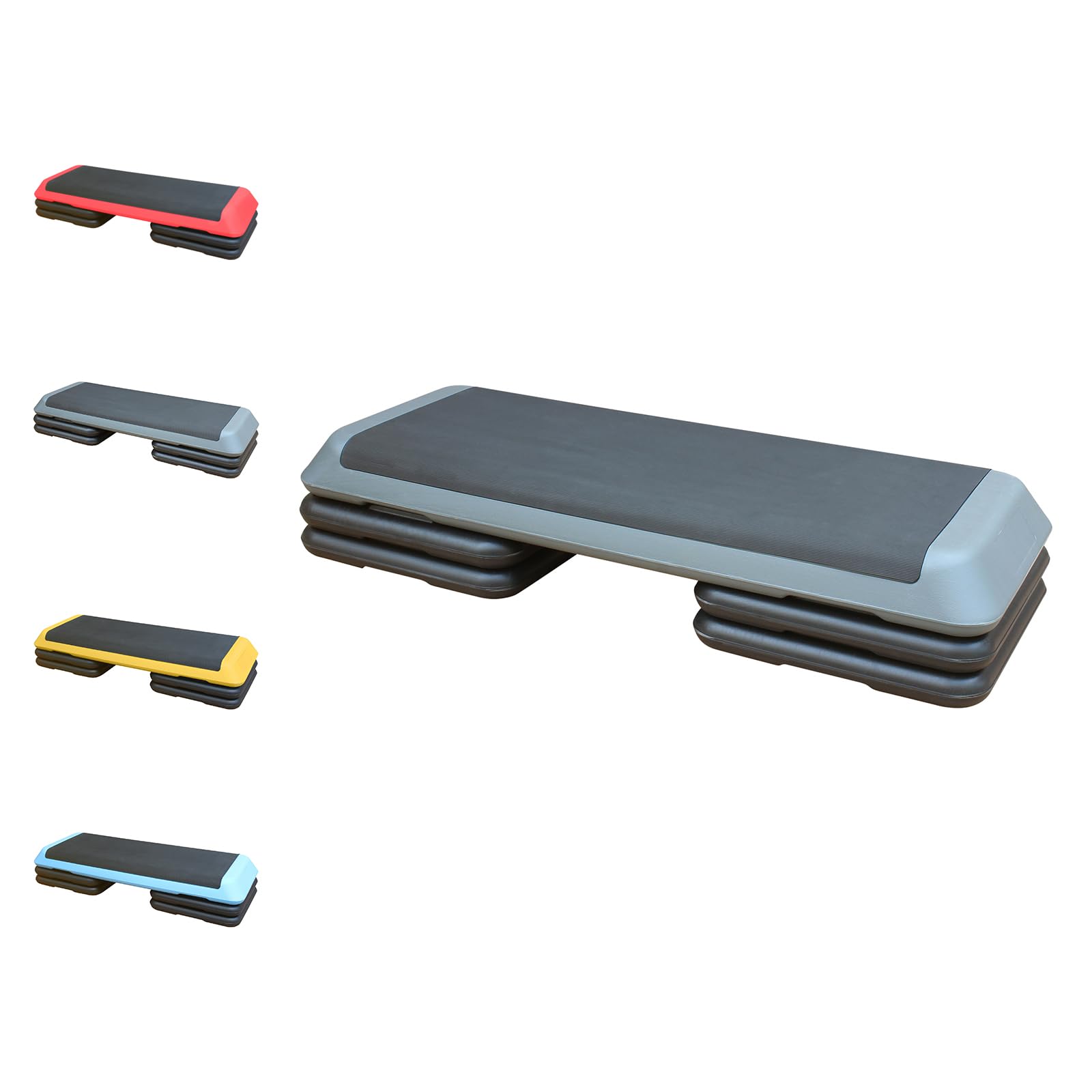 Adjustable Aerobic Step Platform with Risers for Home Gym