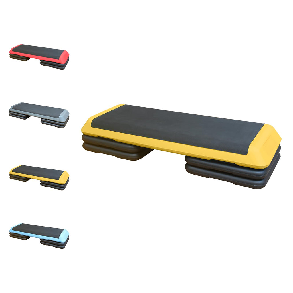 Adjustable Aerobic Step Platform with Risers for Home Gym