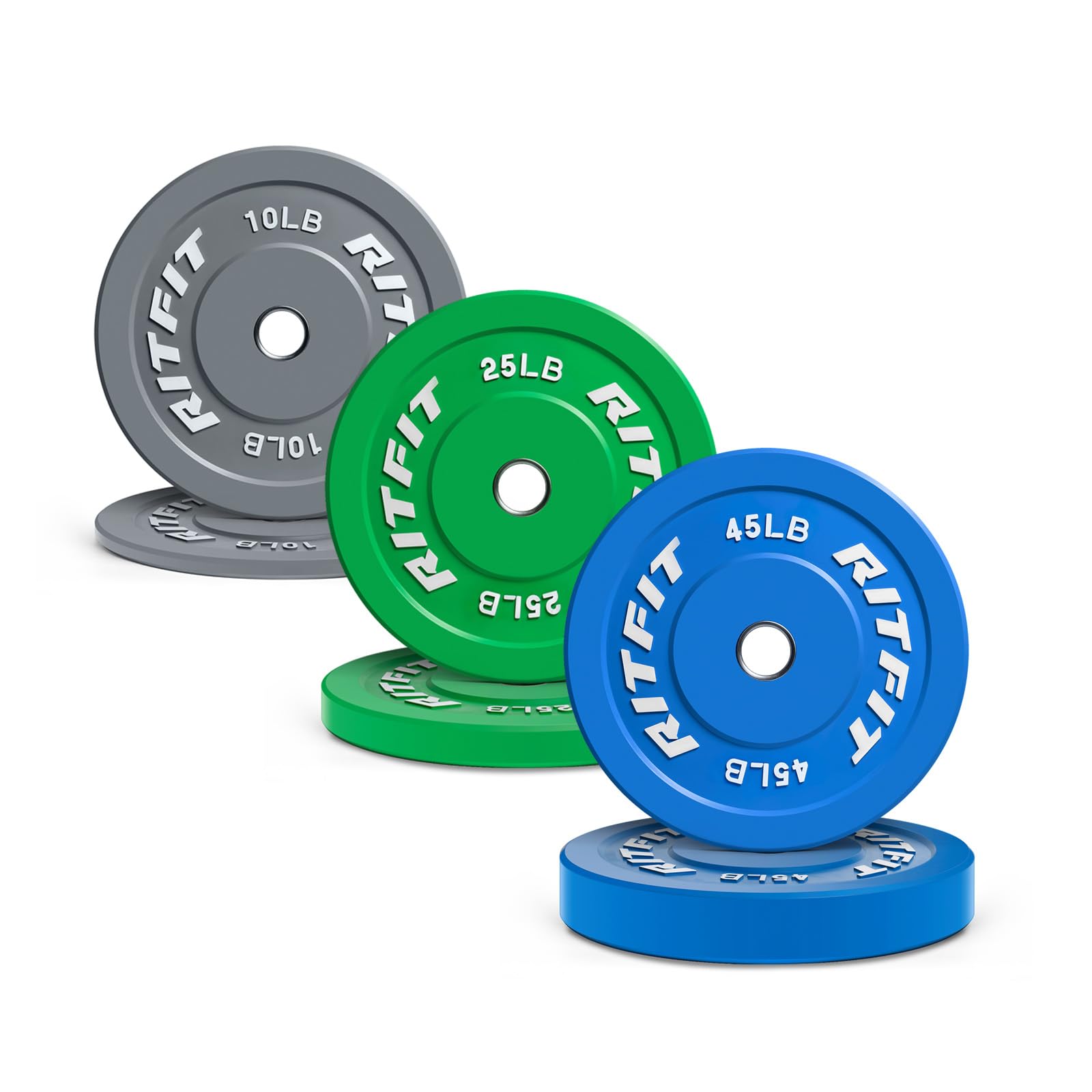Olympic Rubber Bumper Weight Plate with Steel Insert