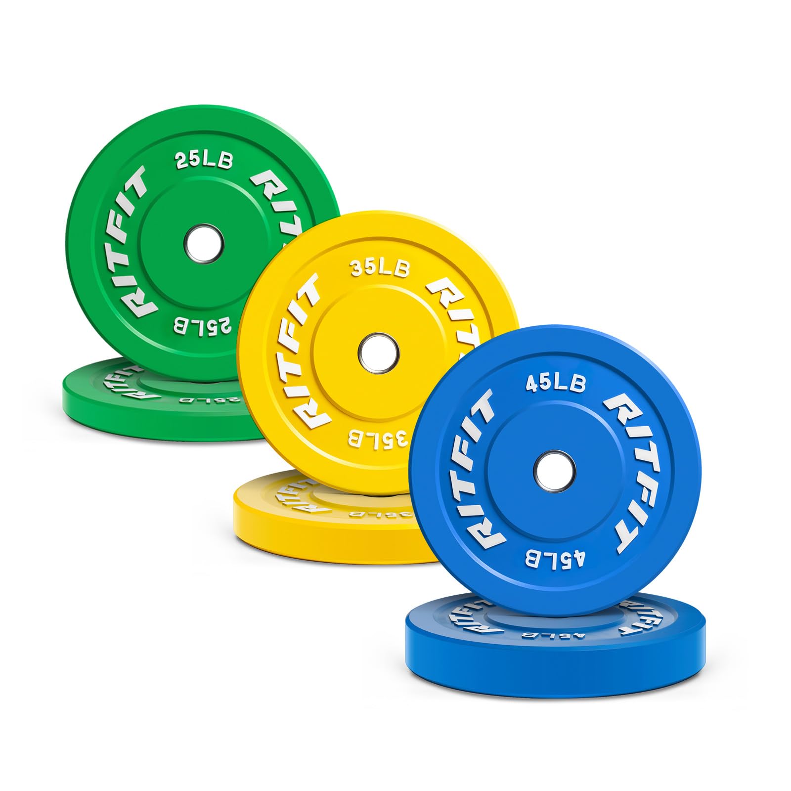 Olympic Rubber Bumper Weight Plate with Steel Insert