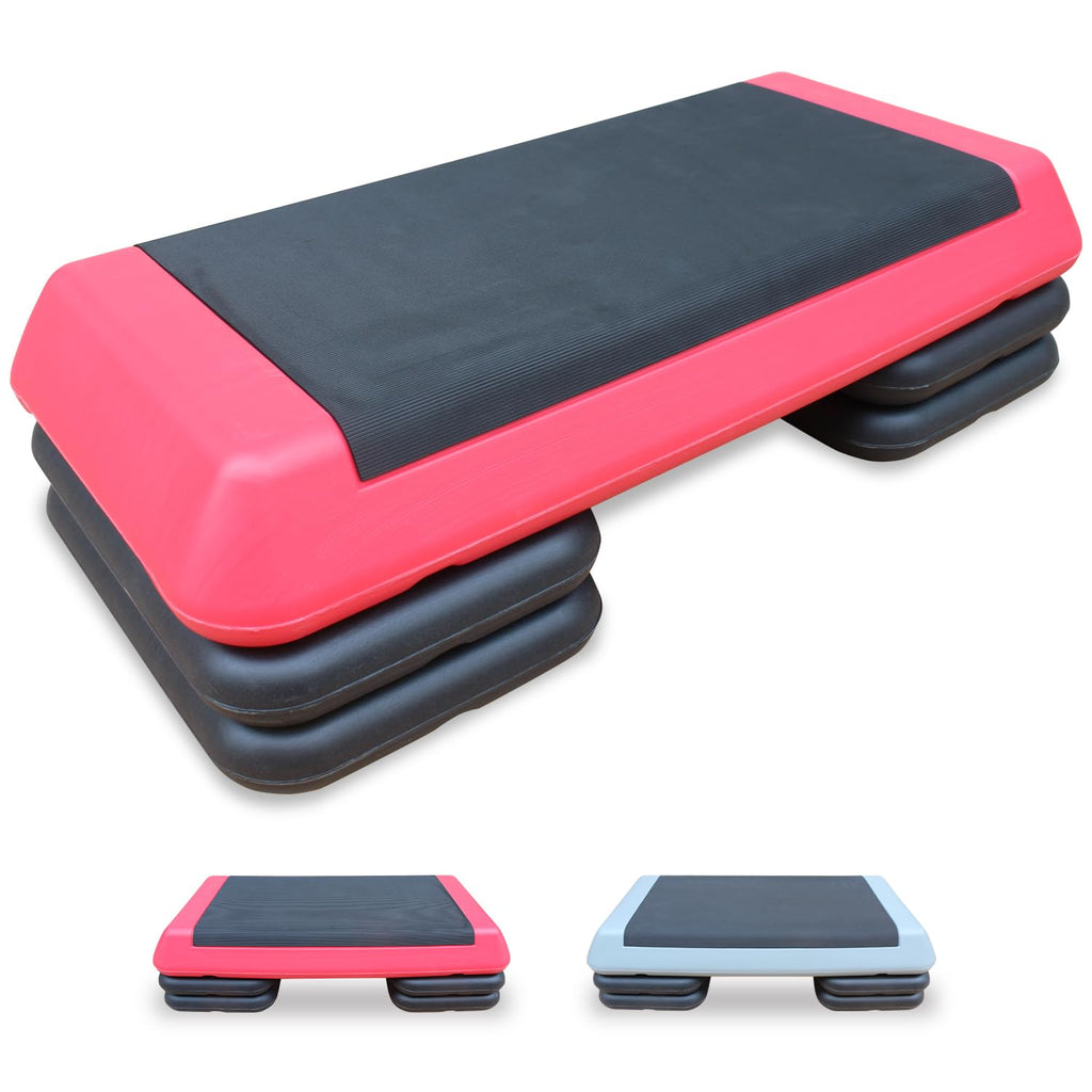 Adjustable Aerobic Step Platform with Risers for Home Gym