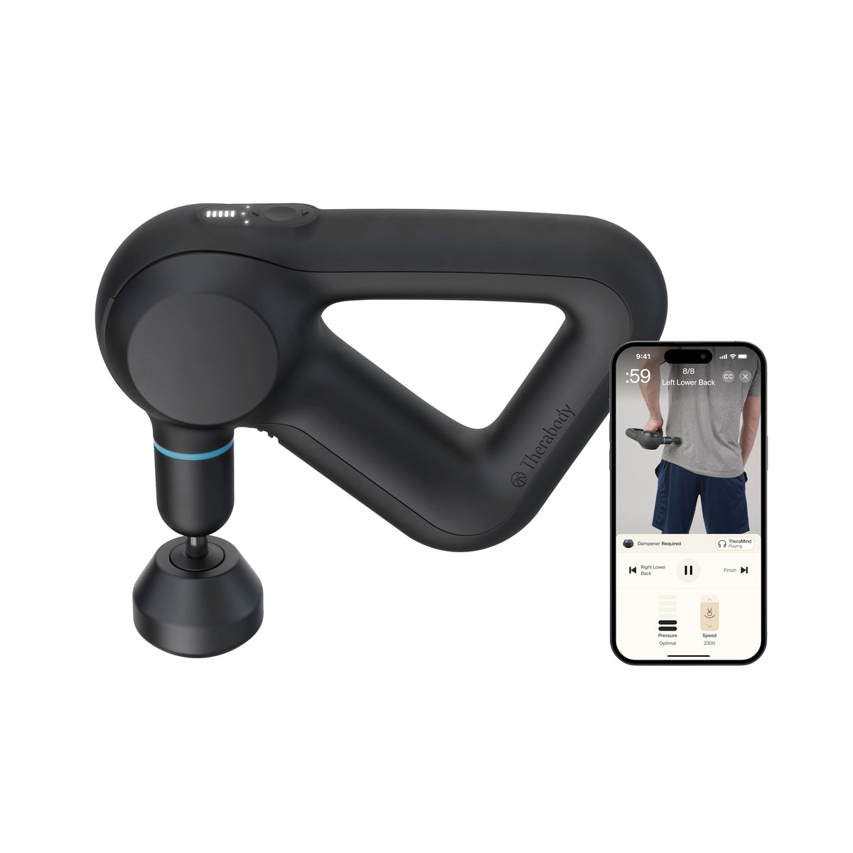Deep Tissue Percussion Massage Gun with Bluetooth Control