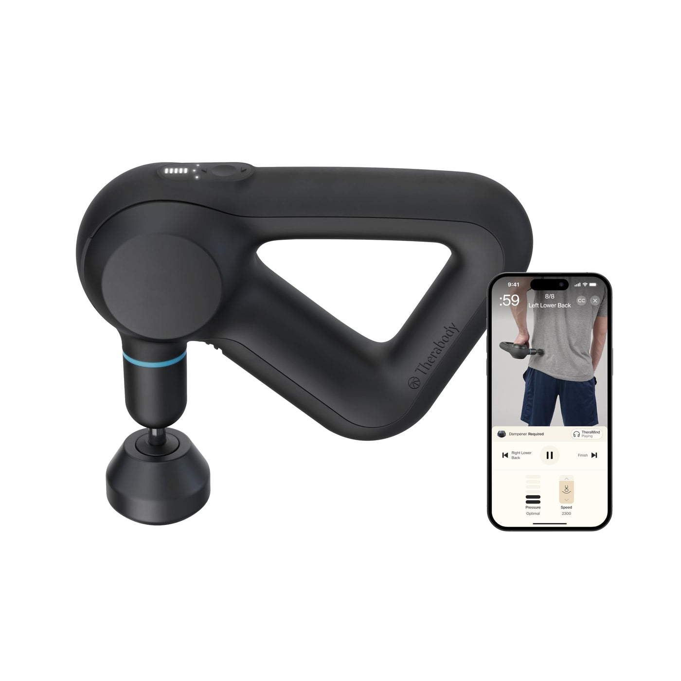 Deep Tissue Percussion Massage Gun with Bluetooth Control