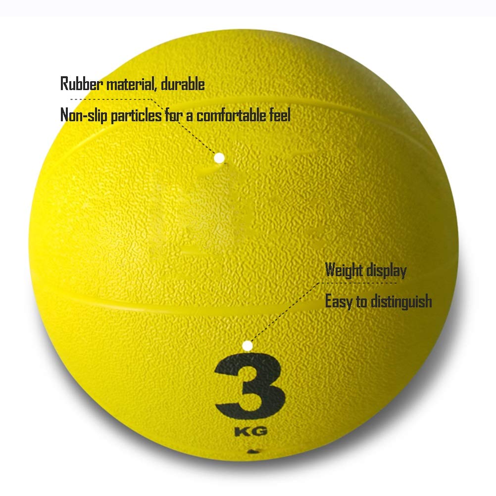Hollow Rubber Medicine Ball for Strength Training 9kg