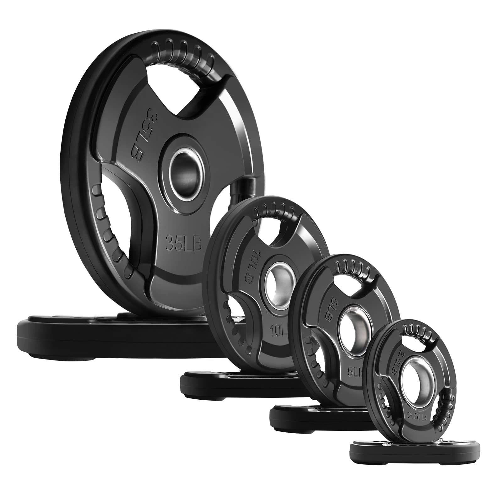Olympic Rubber Grip Weight Plates for Barbell