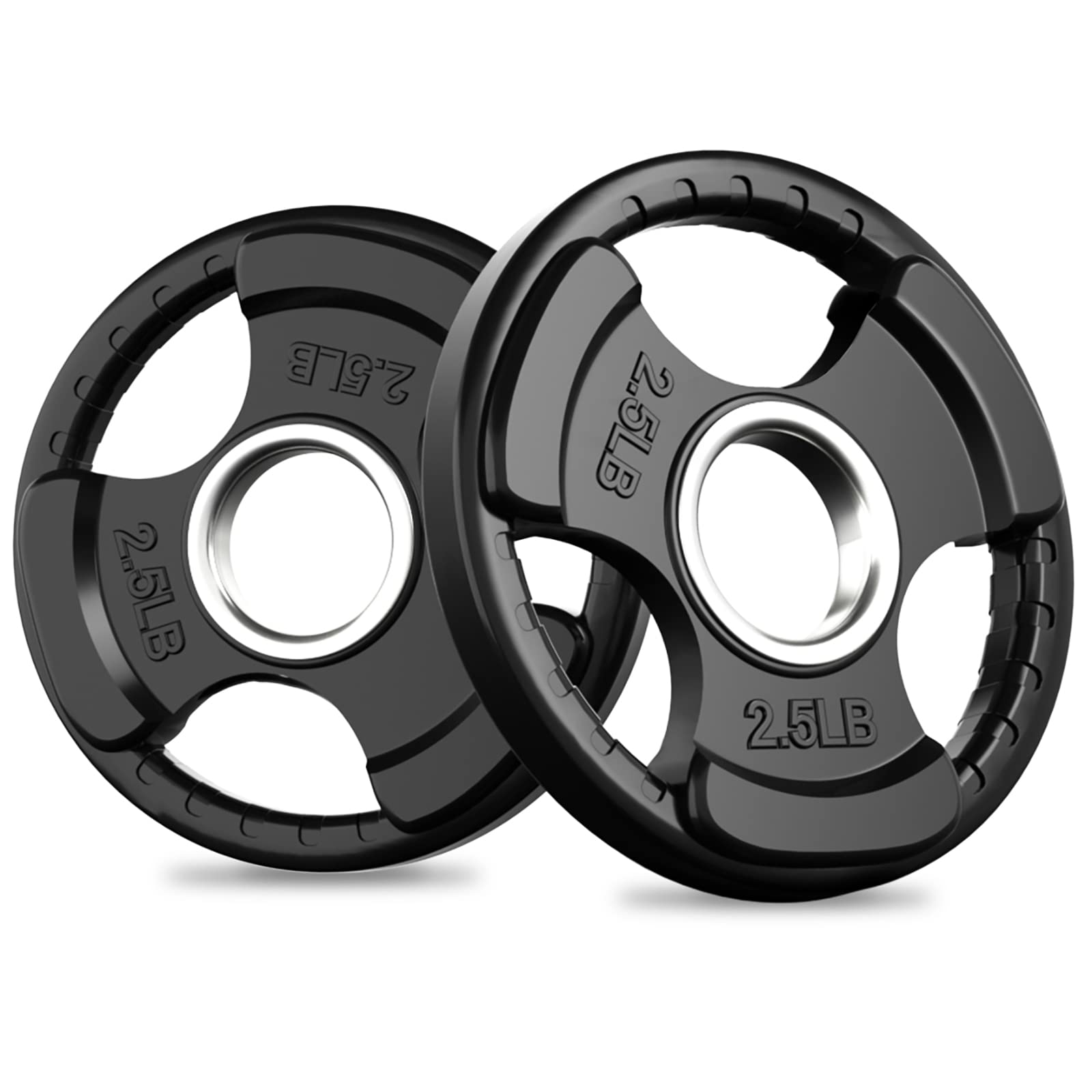 Olympic Rubber Grip Weight Plates for Barbell