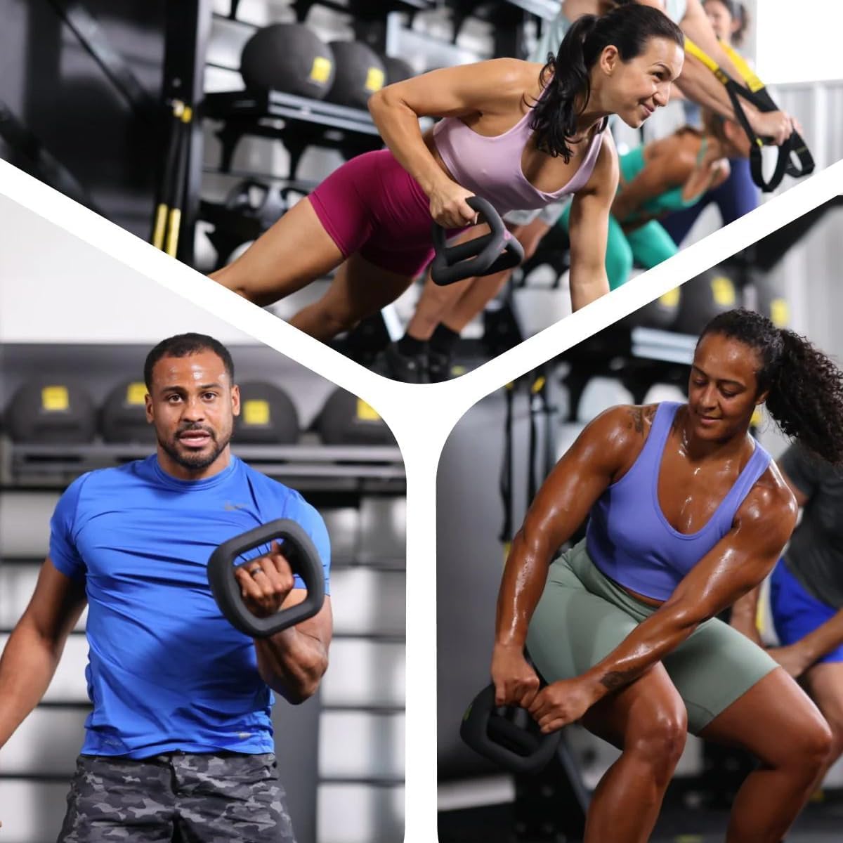 3-in-1 Dumbbell Kettlebell Push Up Stand Set, 18-Piece