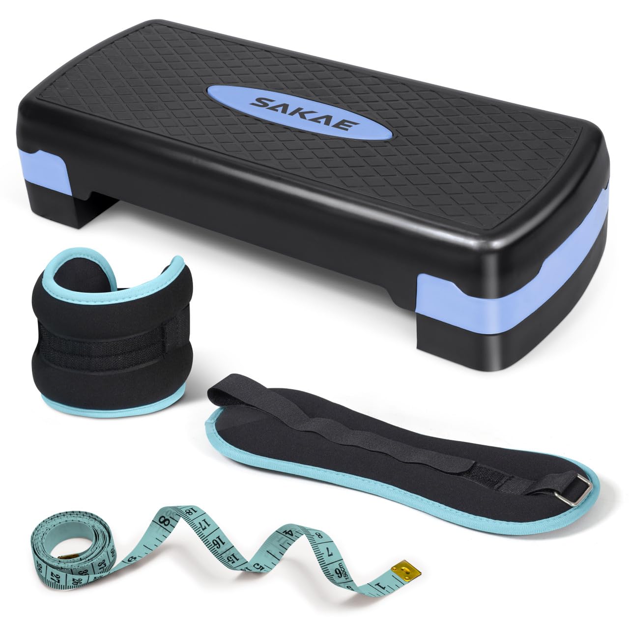 Adjustable Aerobic Step Platform Fitness Set with Accessories