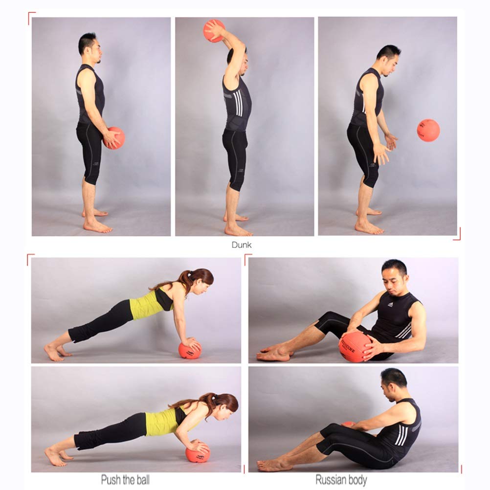 Hollow Rubber Medicine Ball for Strength Training 9kg