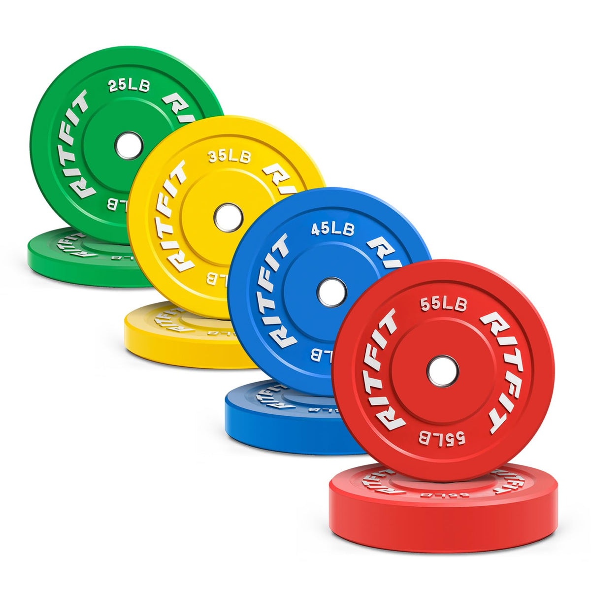 Olympic Rubber Bumper Weight Plate with Steel Insert