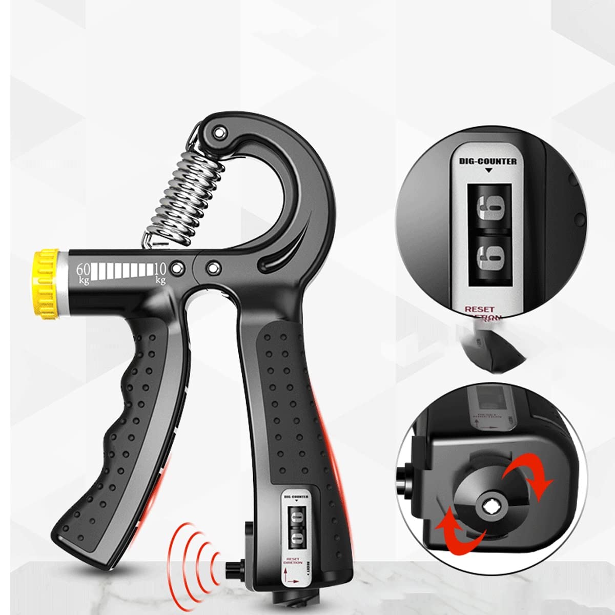 Adjustable Hand Grip Strengthener and Wrist Trainer Set