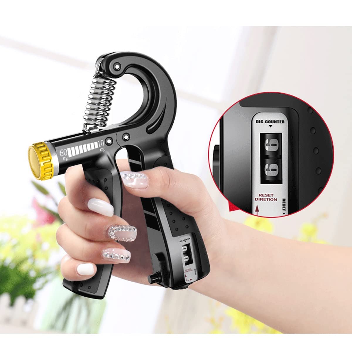 Adjustable Hand Grip Strengthener and Wrist Trainer Set