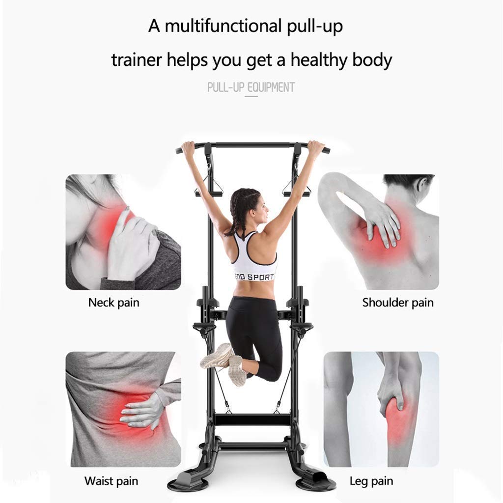 Multi-Function Power Tower with Pull Up Bar and Squat Rack