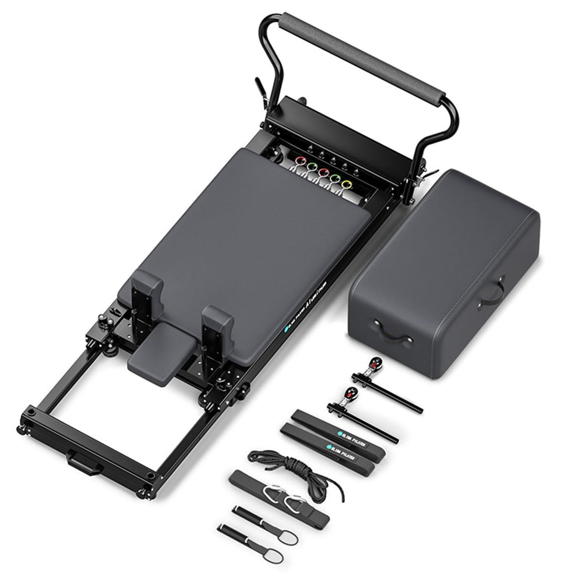 Aluminum Pilates Reformer with Foot Bar for Home Training