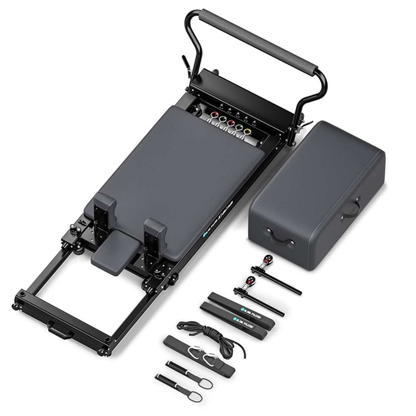 Aluminum Pilates Reformer with Foot Bar for Home Training