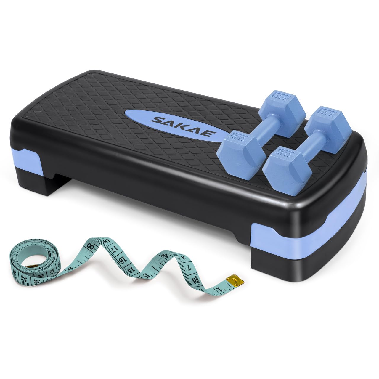 Adjustable Aerobic Step Platform Fitness Set with Accessories