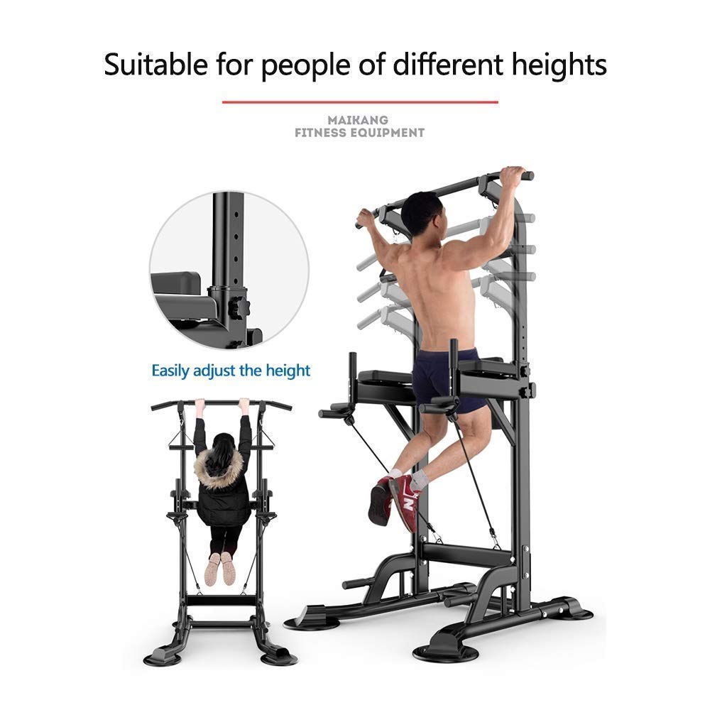 Multi-Function Power Tower with Pull Up Bar and Squat Rack