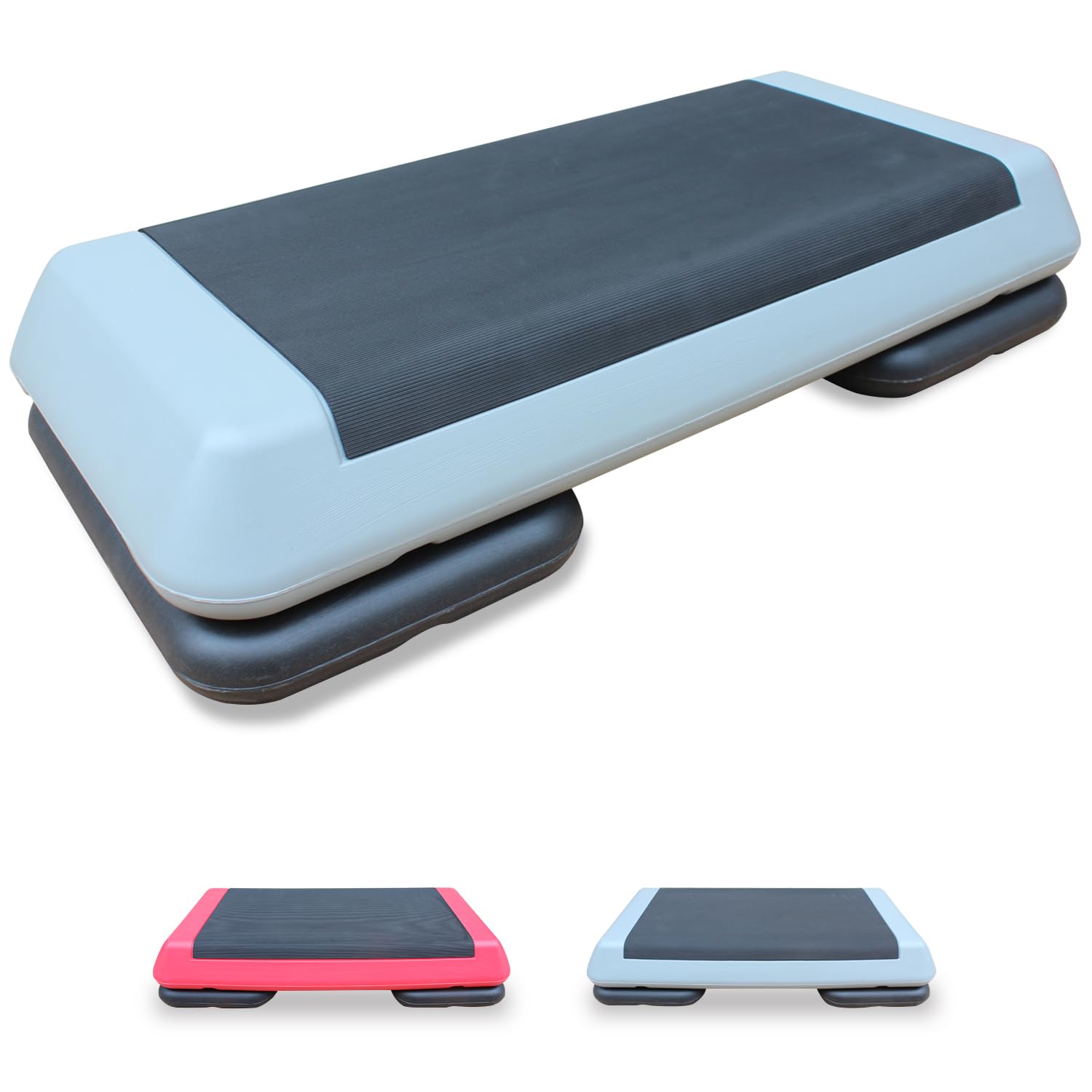 Adjustable Aerobic Step Platform with Risers for Home Gym