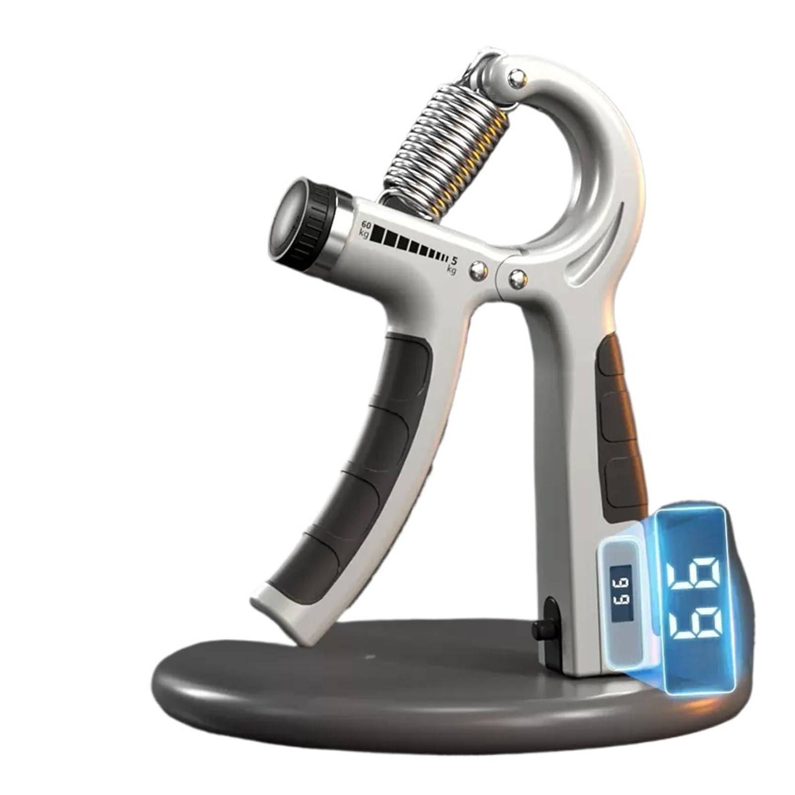Adjustable Hand Grip Strength Trainer with Heavy-Duty Spring