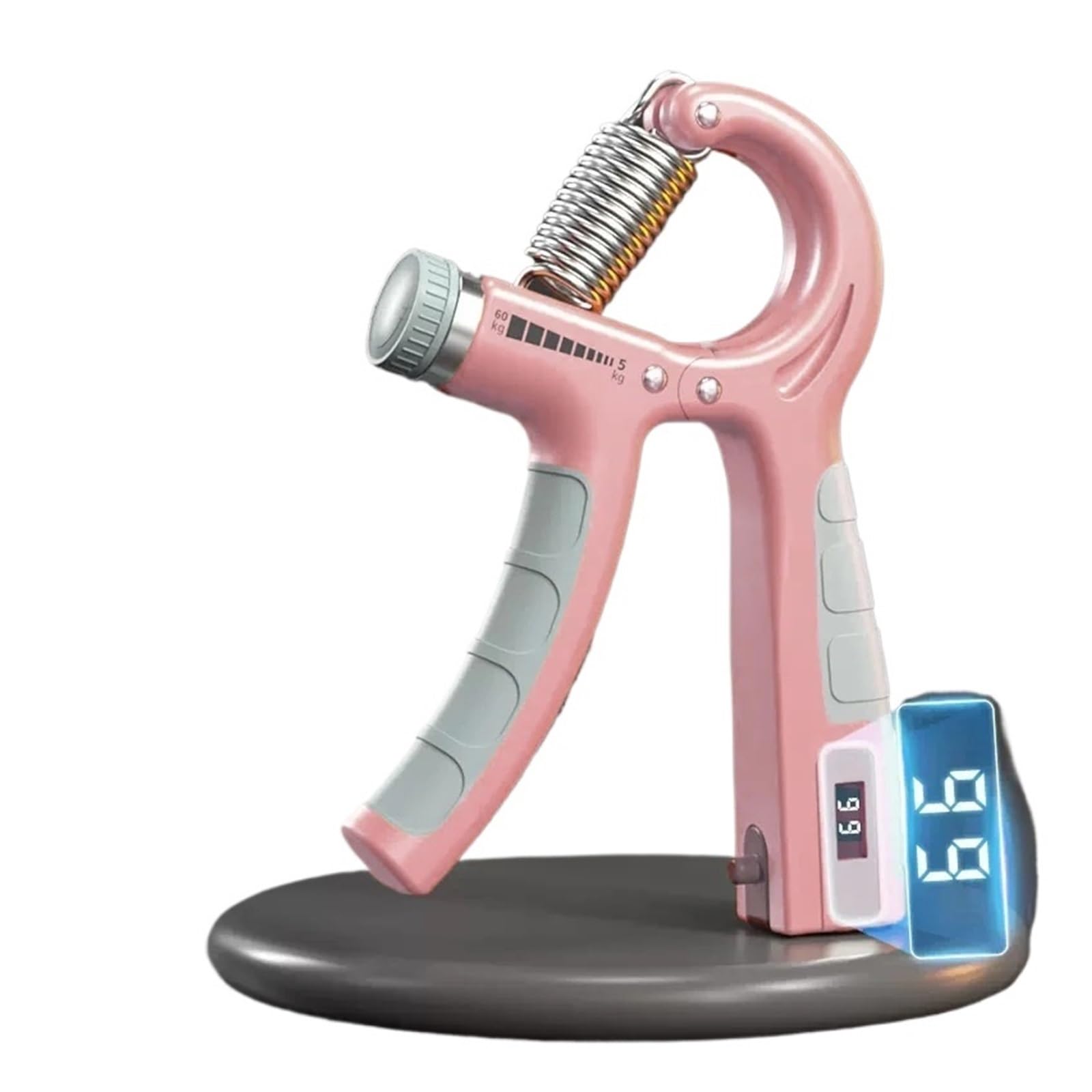 Adjustable Hand Grip Strength Trainer with Heavy-Duty Spring