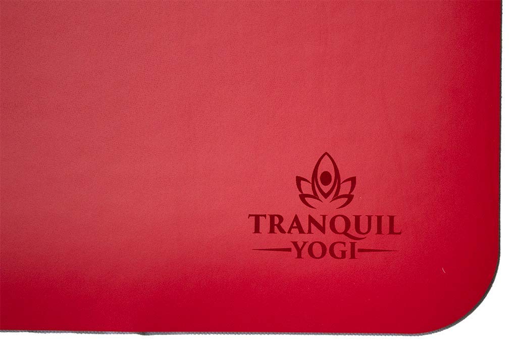 Natural Yoga Exercise Mat with Carry Strap