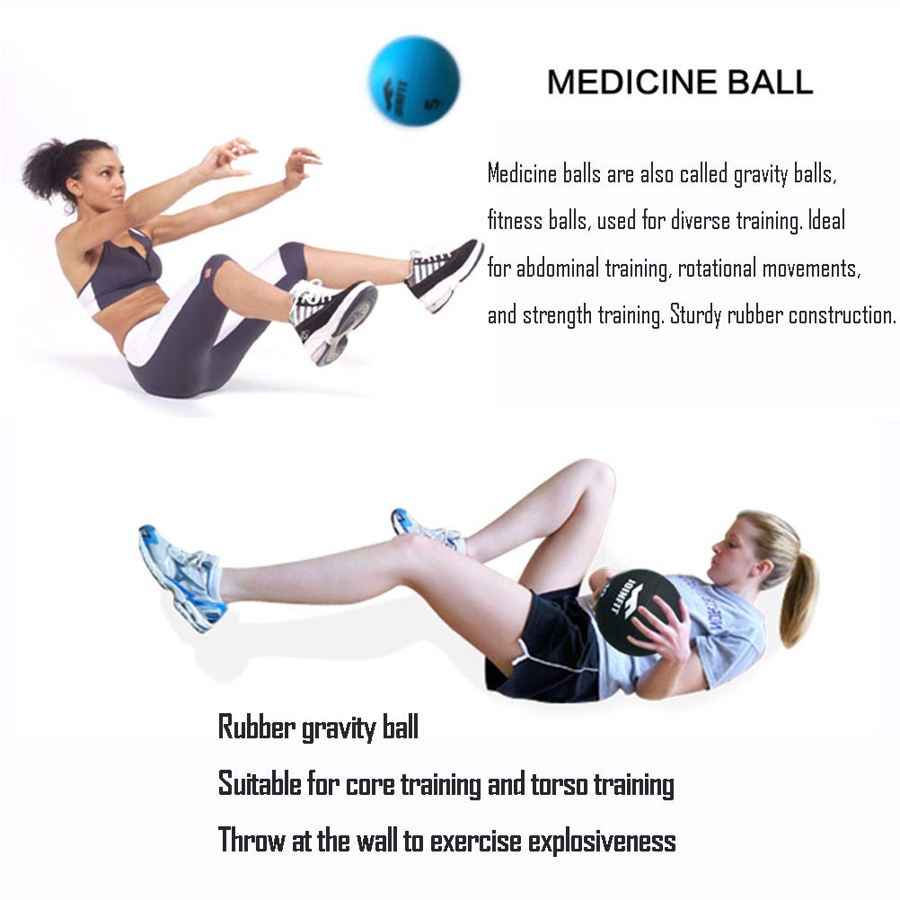 Hollow Rubber Medicine Ball for Strength Training 9kg