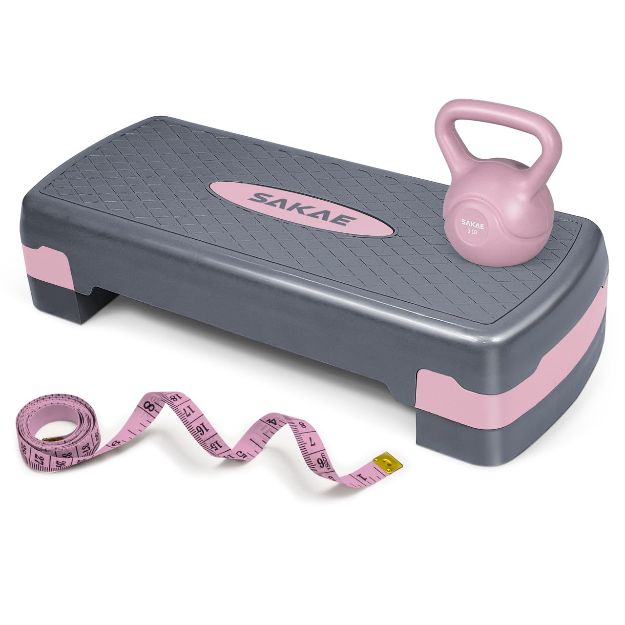 Adjustable Aerobic Step Platform Fitness Set with Accessories
