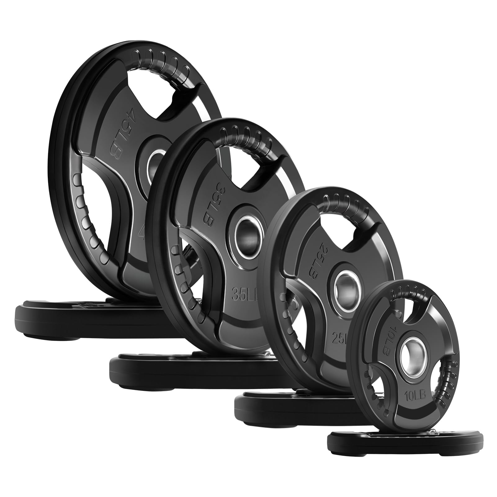 Olympic Rubber Grip Weight Plates for Barbell