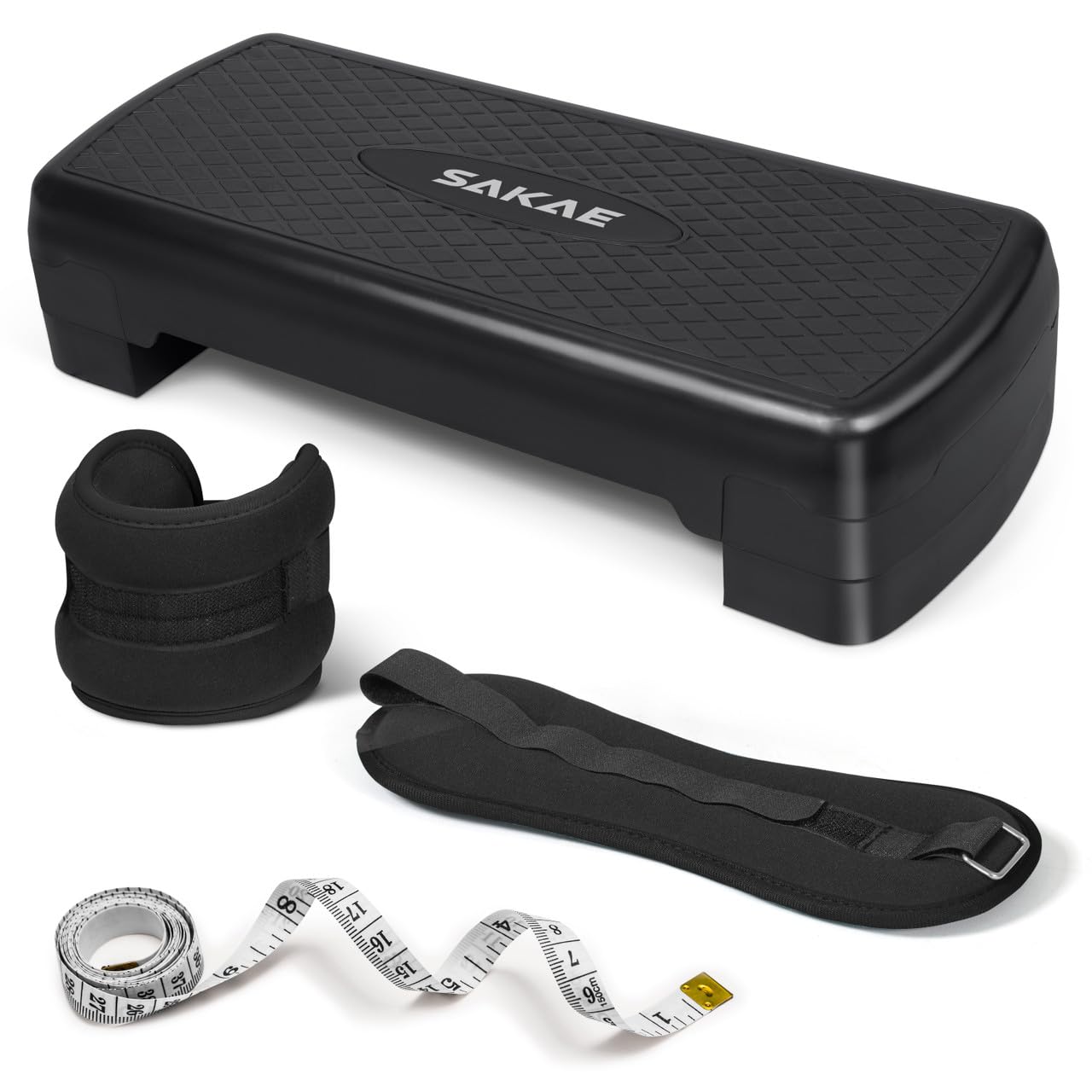 Adjustable Aerobic Step Platform Fitness Set with Accessories
