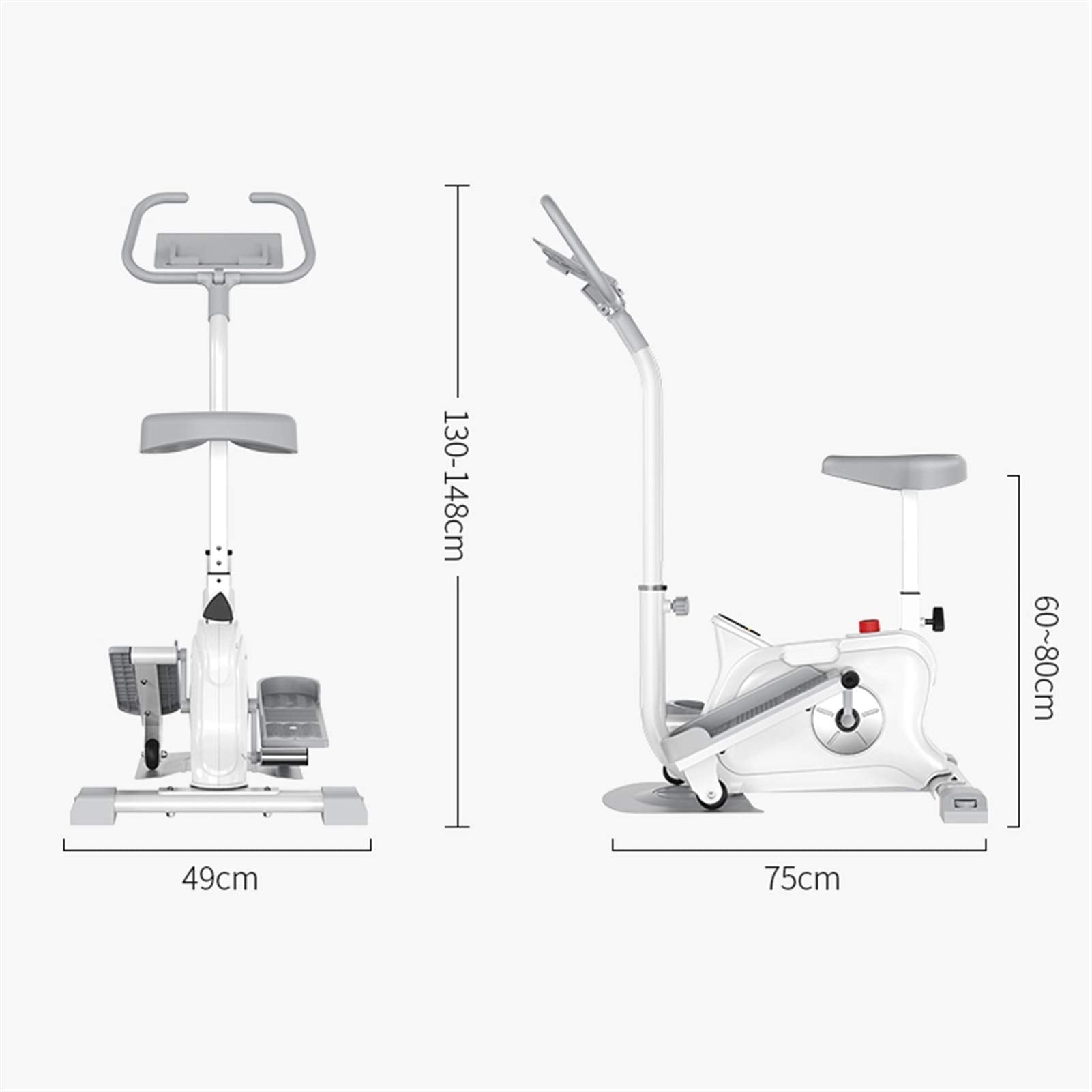 Magnetic Elliptical Trainer with Stepless Resistance Flywheel