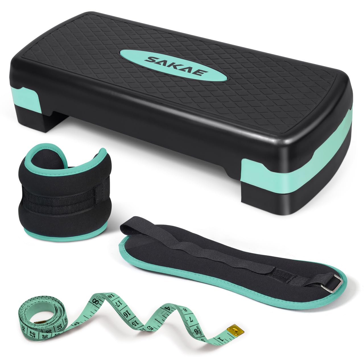 Adjustable Aerobic Step Platform Fitness Set with Accessories