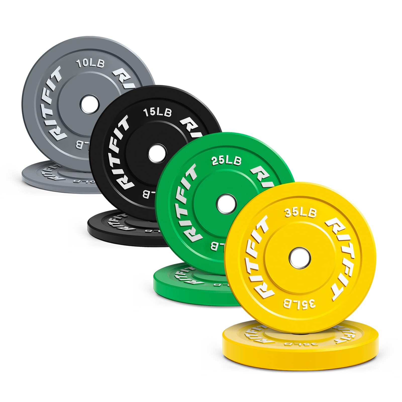 Olympic Rubber Bumper Weight Plate with Steel Insert